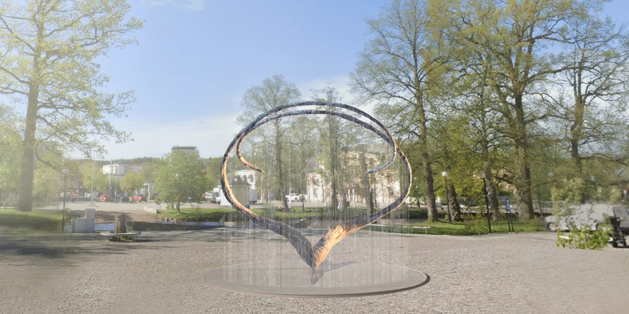 Regnlyrafontän
